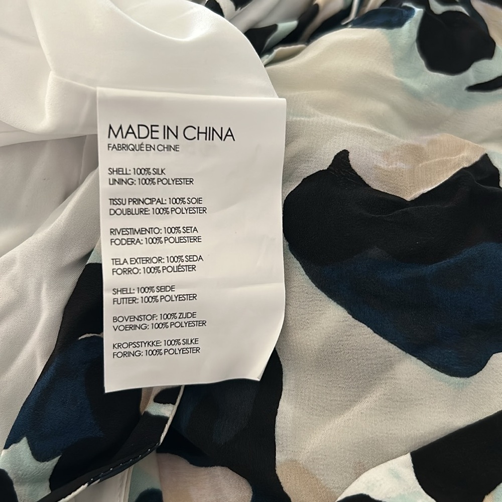 NWT Club Monaco Silk Faux Wrap Tank Dress - Picture 6 of 7